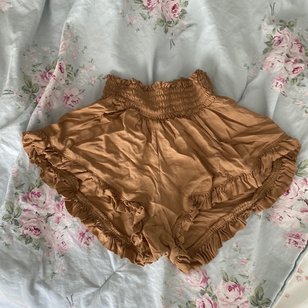 Ruffle shorts. Brand is gypsy by the sea